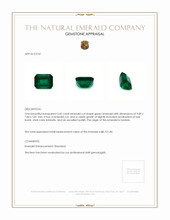 3.42 Ct. Emerald from Zambia Appraisal