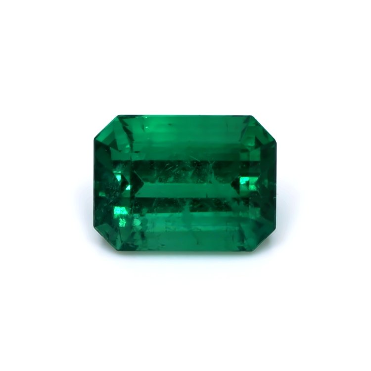 Natural Emerald Cut Zambian Emerald Loose Birthstone Pair 16-18 Ct AGI Certified 