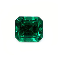 Men's Emerald Ring 1.93 Ct., 18K White Gold Combination Stone