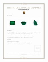 5.27 Ct. Emerald from Zambia Appraisal