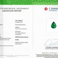 19.24 Ct. Emerald from Zambia Scan Report
