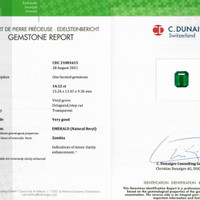14.12 Ct. Emerald from Zambia Scan Report