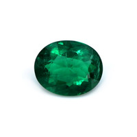 Men's Emerald Ring 6.17 Ct., 18K White Gold Combination Stone