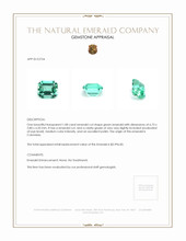 1.08 Ct. Emerald from Colombia Appraisal