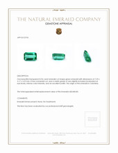 0.96 Ct. Emerald from Colombia Appraisal