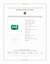 0.96 Ct. Emerald from Colombia Scan Report