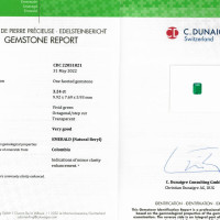 3.24 Ct. Emerald from Colombia Scan Report