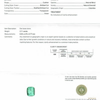 2.11 Ct. Emerald from Colombia Scan Report