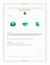 0.69 Ct. Emerald from Colombia Appraisal