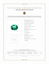 0.69 Ct. Emerald from Colombia Scan Report
