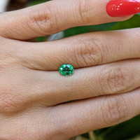 0.69 Ct. Emerald from Colombia Life Style