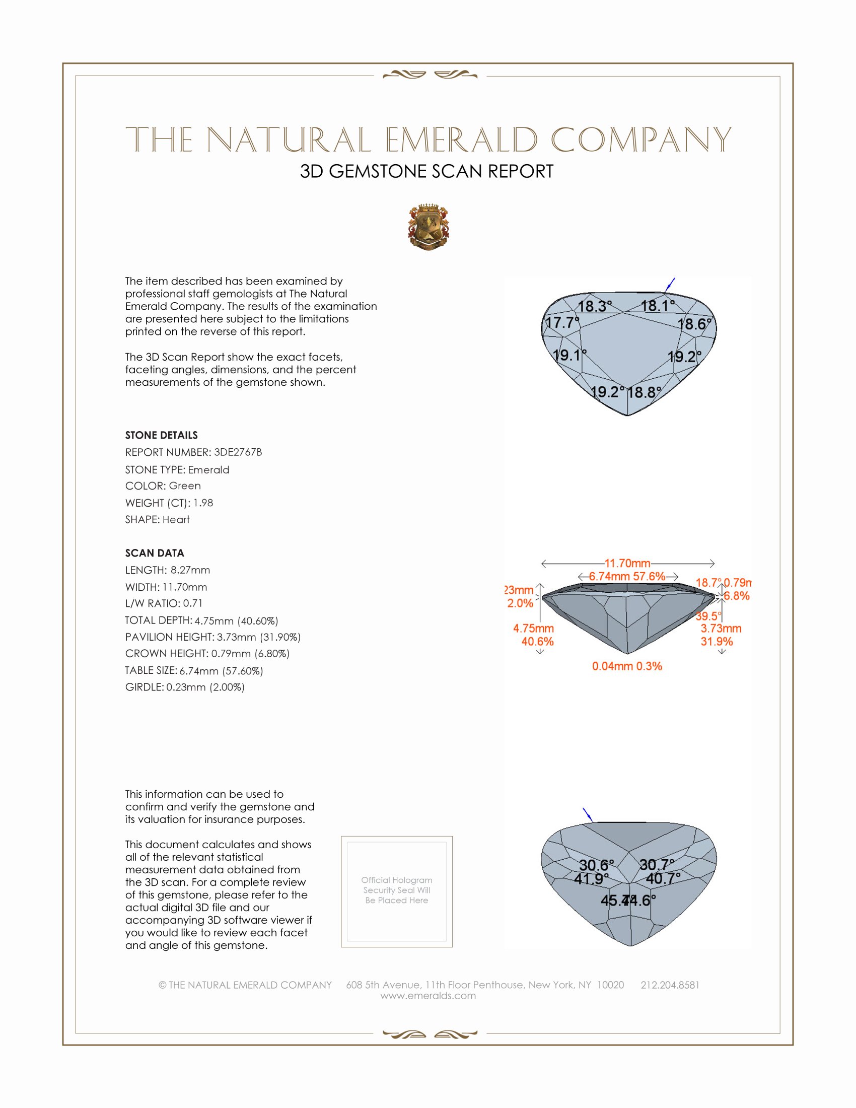 1.98 Ct. Emerald from Colombia