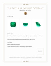 1.80 Ct. Emerald from Colombia Appraisal