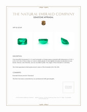 2.15 Ct. Emerald from Colombia Appraisal