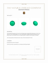 2.56 Ct. Emerald from Colombia Appraisal