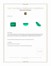 1.48 Ct. Emerald from Colombia Appraisal