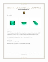 1.47 Ct. Emerald from Colombia Appraisal