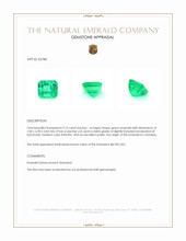 2.15 Ct. Emerald from Colombia Appraisal