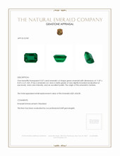 5.07 Ct. Emerald from Zambia Appraisal