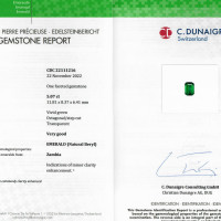 5.07 Ct. Emerald from Zambia Scan Report