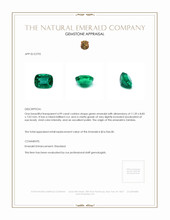 4.99 Ct. Emerald from Zambia Appraisal