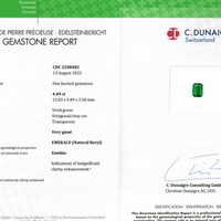 4.49 Ct. Emerald from Zambia Scan Report