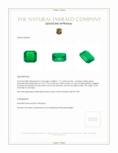 1.12 Ct. Emerald from Colombia Appraisal