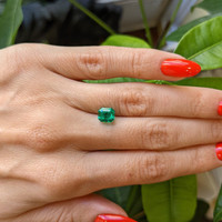 1.36 Ct. Emerald from Colombia Life Style