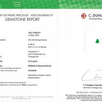 1.19 Ct. Emerald from Colombia Scan Report