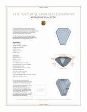 1.19 Ct. Emerald from Colombia 3 D Scan Report