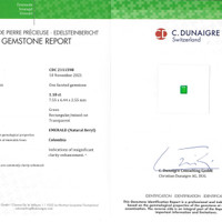 1.18 Ct. Emerald from Colombia Scan Report