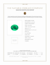 1.05 Ct. Emerald from Colombia Scan Report