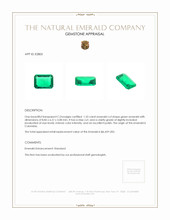 1.33 Ct. Emerald from Colombia Appraisal