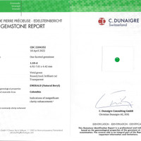 1.10 Ct. Emerald from Colombia Scan Report