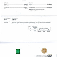 2.28 Ct. Emerald from Zambia Scan Report