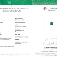 4.05 Ct. Emerald from Zambia Scan Report