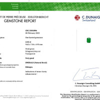 2.43 Ct. Emerald from Ethiopia Scan Report