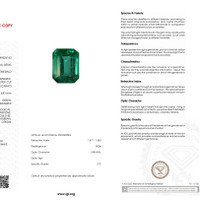 2.10 Ct. Emerald from Zambia Scan Report