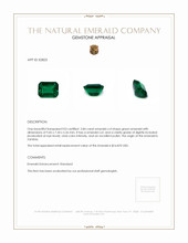 2.84 Ct. Emerald from Zambia Appraisal
