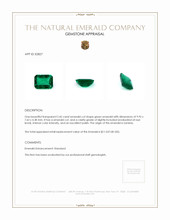 2.45 Ct. Emerald from Zambia Appraisal