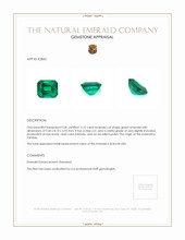 3.12 Ct. Emerald from Zambia Appraisal
