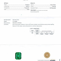 3.12 Ct. Emerald from Zambia Scan Report