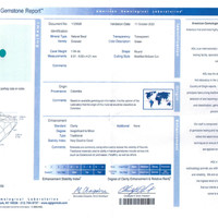 1.04 Ct. Emerald from Colombia Scan Report