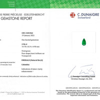 2.96 Ct. Emerald from Colombia Scan Report