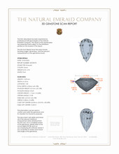 2.96 Ct. Emerald from Colombia 3 D Scan Report