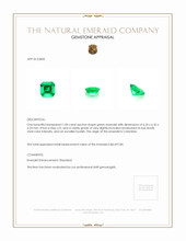1.00 Ct. Emerald from Colombia Appraisal