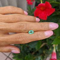 0.91 Ct. Emerald from Colombia Life Style