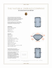 1.54 Ct. Emerald from Colombia 3 D Scan Report