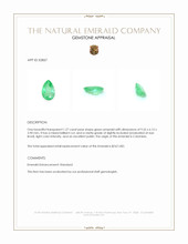 1.27 Ct. Emerald from Colombia Appraisal