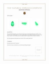 1.10 Ct. Emerald from Colombia Appraisal